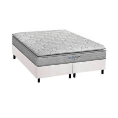 Conjunto Box Queen: Colchão Anatômico Probel D45 Guarda Costas Próextreme Plus + Base Crc Courano White (158x198)