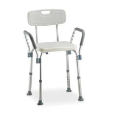 Banqueta de Banho com Encosto e Apoio de Braço Med 330 - MEDICINAL LIV