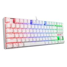 Teclado Mecânico Gamer Redragon Kumara Lunar White Rgb
