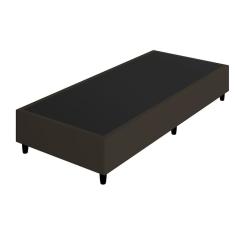 Base Box Solteiro Reforçado Arte Cúbica Estofados Itália 37X88X188Cm Marrom