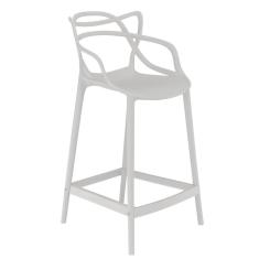 Banqueta Média Bancada Cozinha Masters Allegra 66 Cm Cinza Claro