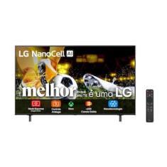 Smart TV 50" 4K LG NanoCell 50NANO80ASA Processador a7 AI 8ª Geração WebOS 25 HDR10 Charcoal Black