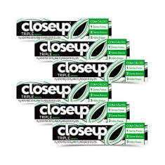 Kit 6 Cremes Dental Close Up Triple Menta 70g