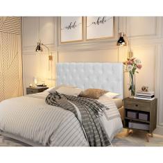 Painel Cabeceira Paris Queen Para Cama Box 1,58 Corino 