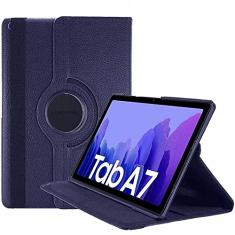 Capa Tablet Samsung Galaxy Tab A7 10.4 T500 T505 Giratória Executiva Rotação Azul Marinho