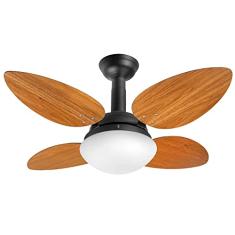 Ventilador de Teto Jet Pétalo Venti-Delta Preto 4Pás Freijó 220V