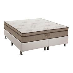 Cama Box King: Colchão Molas Ortobom SuperPocket Celebrita + Base CRC Courano White(193x203)