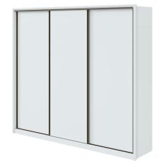 Guarda-roupa Casal Spazio 270 3 portas 6 Gavetas Branco