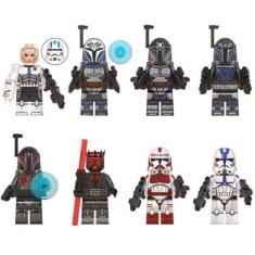 Bonecos Blocos De Montar Echo Bo Katan Darth Maul Star Wars