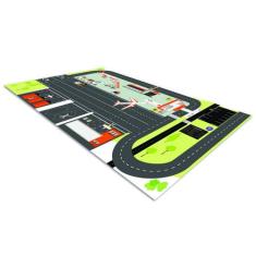 Pista Para Carrinhos Miniatura Aeroporto Pouso 100X50Cm - Plimshop