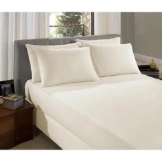 Lençol Avulso Solteiro Basic Rolinho Malha Buettner Pérola