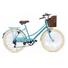 Bicicleta Vintage Retro Food Bike estilo antigo Aro 26 com 6 Marchas -