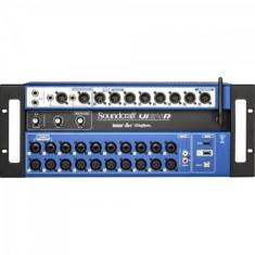 Mesa De Som Digital Ui-24 Preta Soundcraft, Preto e Azul