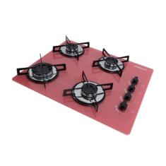 Fogão Cooktop 4 Bocas Acendimento Automático Ultra Chama Gás GLP Chama