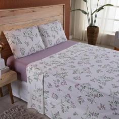 Lençol Solteiro Malha Fio Penteado Algodão 3 Peças Rosê Gold - Casa Sh