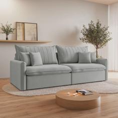 Sofá Cama Retrátil e Reclinável 260cm Colibri Cabecasa Madeiramadeira