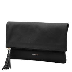 Bolsa Carteira Clutch de Couro Mariart Hibisco-Feminino