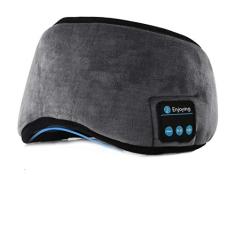 Máscara de dormir Bluetooth, fones de ouvido sem fio Bluetooth Music Sleep Mask lavável máscara para os olhos com fones de ouvido embutidos，LIANLI (R标备案，跟卖后果自负)(Cinza)