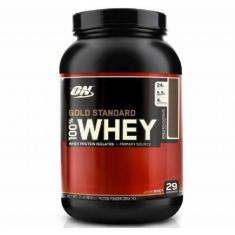 Whey Protein 100 Gold Standard - Morango 909G - Optimum Nutrition