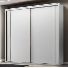 Guarda-Roupa Casal 2 Portas 6 Gavetas Imperium Branco