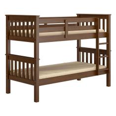 Beliche de Solteiro Madeira Maciça para Colchão 88 x 188 cm Multimóveis CR35207