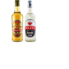 Kit Cachaça Seleta Prata + Cachaça Boazinha 1000ml cada