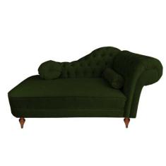 Recamier Divã Chaise Sofá Decorativo 1,6m Roma Sala de Estar - Mance D