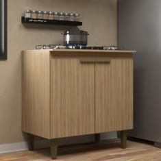 Balcão para Cooktop 2 Portas 80cm Iara J Carvalho - Dourado