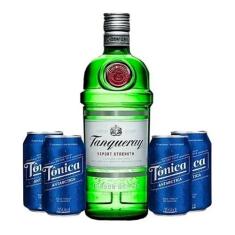 Gin Tanqueray London Dry 750ml + 4 Água Tônica 350ml