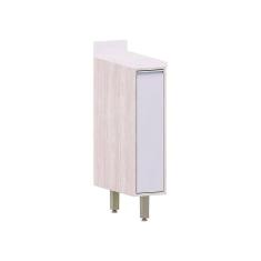 Balcão De Cozinha Com Tampo 20cm 1 Porta Art Luciane Móveis Pátina-cinza Cristal