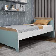 Cama Infantil Lorenza Movelbras Branco/Verde Bellagio