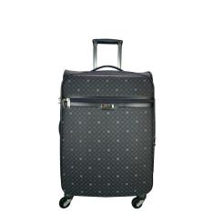 Mala de Viagem Média 23kg Munique Preto 70cm giro 360º