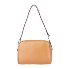 Bolsa quadrada de couro liso Daiana-Feminino