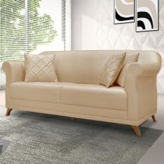 Sofá 2 Lugares Abruzzo Linho Dourado