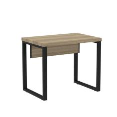 Mesa de Escritório Madeira 900x600x750mm M900pe40tub Noce Naturalle/Preto