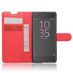 Capa para SONY Xperia XA, carteira flip de couro PU premium com compartimento para cartão, suporte e fecho magnético [capa interna à prova de choque de TPU] Compatível com SONY Xperia XA