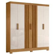 Guarda Roupa Casal Valença 6 Portas Ripado - Moval