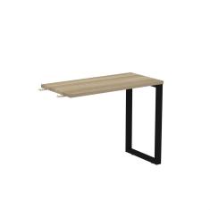 Mesa Complemento 900x450mm Mcp90/45p25tub Noce Naturalle/Preto