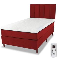 Cama Box e Colchão Magnético Massageador com Cabeceira - Eco Prince - 