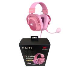 Headset Gamer Havit Gamenote H2002d Mic Removível Rosa