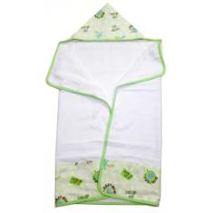 Toalha De Banho Bebê Com Capuz 70x90cm Dupla Face (com Forro De Fralda