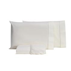 Jogo De Cama Queen 03 Peças Percal 300 Fios Algodão  - Forte Lençol , 
