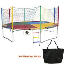 Cama Elástica 4,27m 4 pés Canguri Quadricolor Nacional