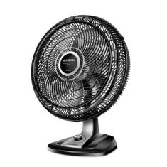 Ventilador de Mesa Mondial Turbo 8 Pás 50cm VTX-50-8P, Preto e Prata, 