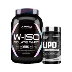 Kit Termogênico Lipo 6 Black - Nutrex + Whey Protein Isolado W-Iso 900g - XPRO Nutrition-Unissex