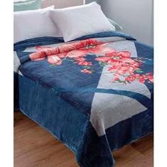 Cobertor Casal Jolitex Ternille Kyor Plus Genova 180x220m Azul