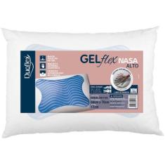 Travesseiro Gelflex Nasa Alto 50x70 Com Capa 100% Algodão Duoflex, 1