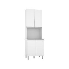 Paneleiro Duplo 4 portas Evidence Poliman - Poliman Móveis, Branco