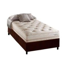 Cama Box Solteiro: Colchão Molas Herval Maxspring Scotland + Base CRC 