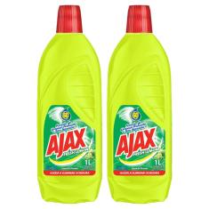 Kit Com 2 Limpador Diluível Ajax Fresh Lemon 1L Cada